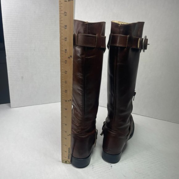 John Fluevog Adrians Heidi Women's Leather Boots Brown Size 9 - Picture 6 of 12